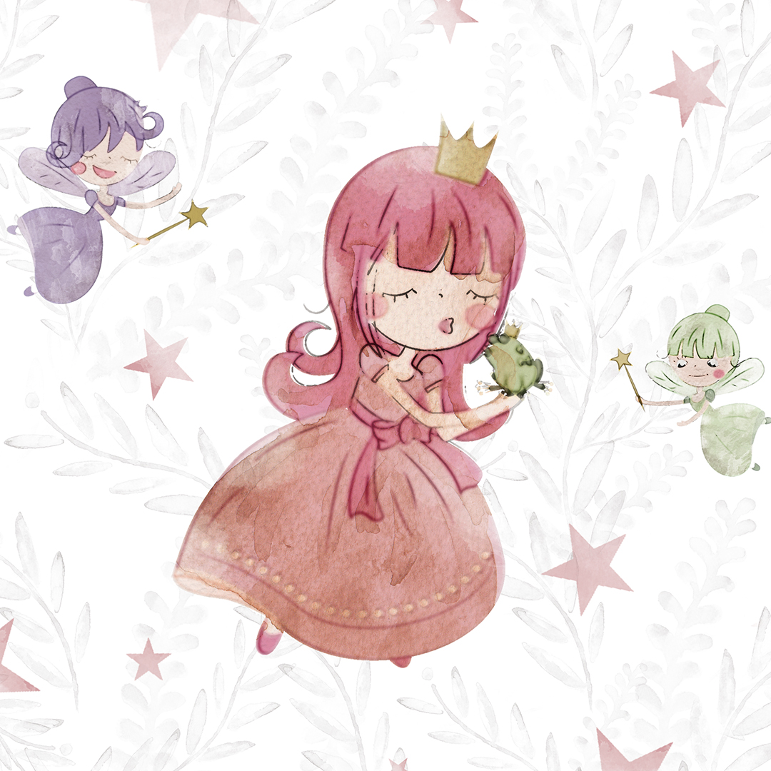 princesas textil infantils ilustracion bebe