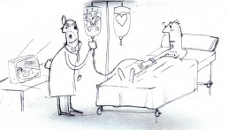 boceto ilustracion medico